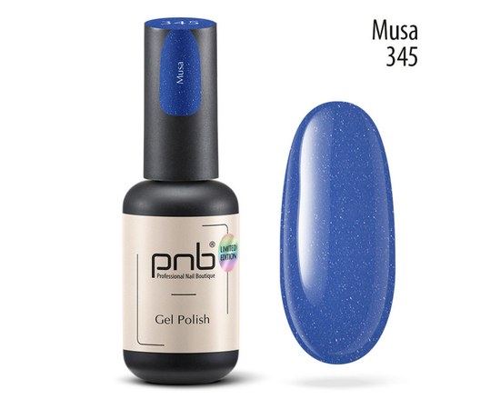 Изображение  Gel polish for nails PNB Gel Polish 8 ml, № 345, Volume (ml, g): 8, Color No.: 345