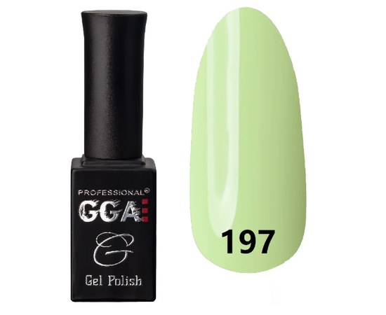 Изображение  Gel polish for nails GGA Professional 10 ml, No. 197, Color No.: 197