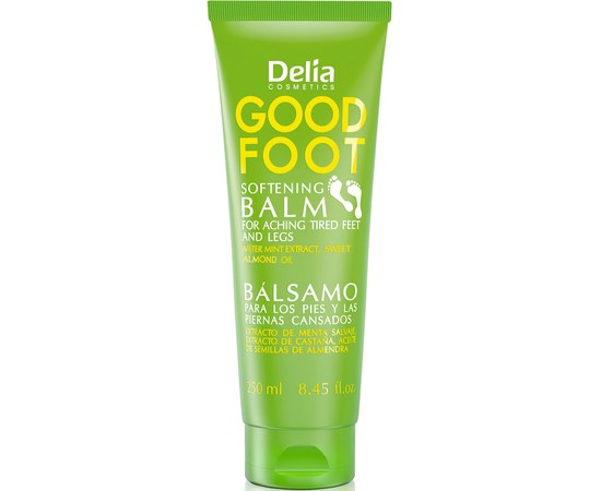 Зображення  Пом'якшувальний бальзам для втомлених ніг Delia Good Foot Softening Balm For Heavy Tired Feet and Legs, 250 мл