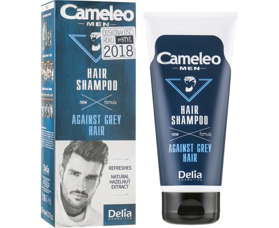 Изображение  Shampoo for hair and beard Delia Cameleo Men Shampoo, 150 ml