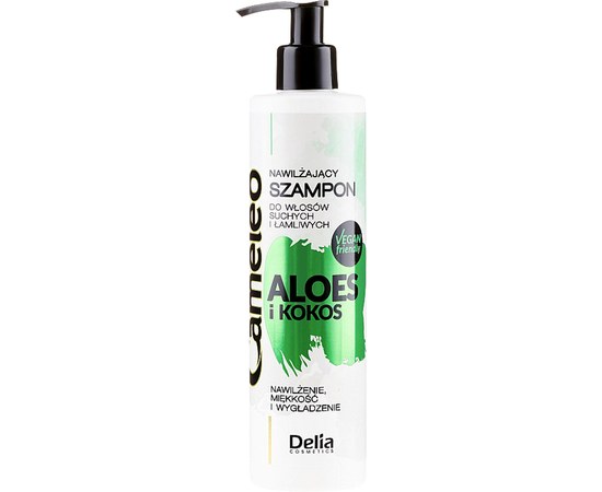 Изображение  Шампунь для волос Delia Cosmetics Cameleo Aloe And Coconut Moisturizing Shampoo, 250 мл