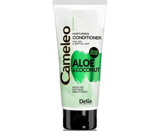 Изображение  Кондиционер для волос Delia Cosmetics Cameleo Aloe And Coconut Moisturizing Conditioner, 200 мл