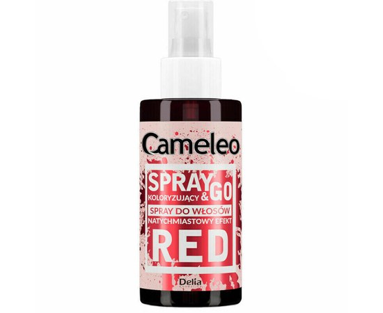 Изображение  Оттеночный спрей для волос Delia Cameleo Spray&Go Красный, 150 мл, Объем (мл, г): 150, Цвет №: красный