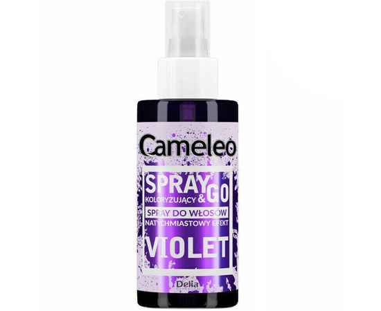 Изображение  Оттеночный спрей для волос Delia Cameleo Spray&Go Фиолетовый, 150 мл, Объем (мл, г): 150, Цвет №: фиолетовый
