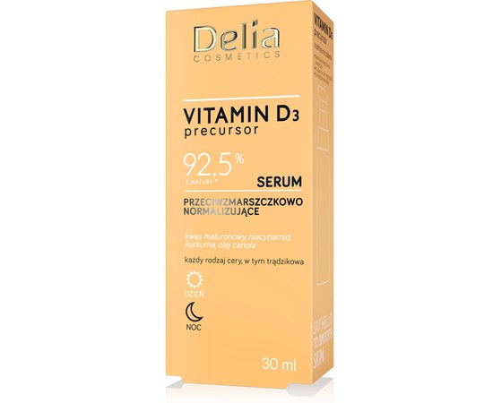 Зображення  Сироватка проти зморшок нормалізуюча Delia Vitamin D3, 50 мл