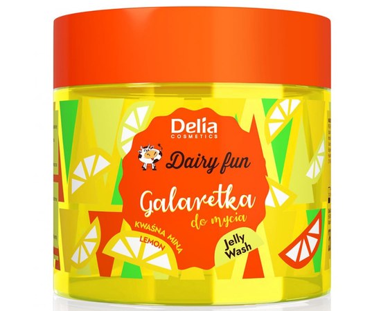 Изображение  Body Wash Jelly Delia Dairy Fun Lemon, 350 ml
