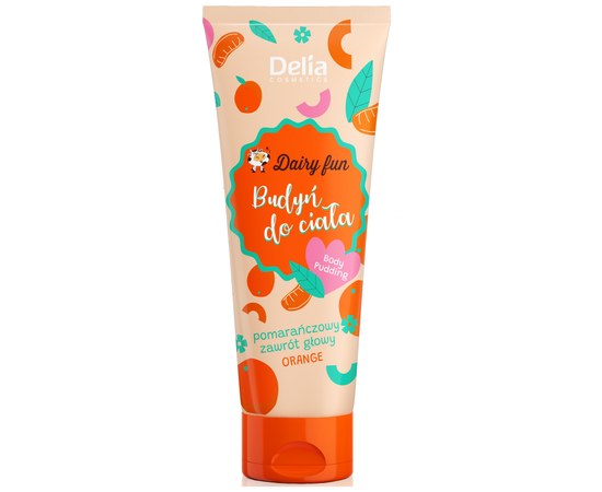 Изображение  Body pudding Delia Dairy Fun Orange, 250 ml