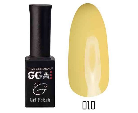 Изображение  Gel polish for nails GGA Professional 10 ml, No. 010, Color No.: 10