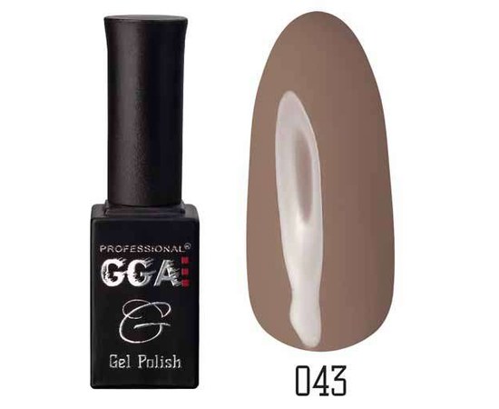 Изображение  Gel polish for nails GGA Professional 10 ml, No. 043, Color No.: 43