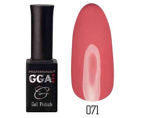 Изображение  Gel polish for nails GGA Professional 10 ml, No. 071, Color No.: 71