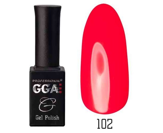 Изображение  Gel polish for nails GGA Professional 10 ml, No. 102, Color No.: 102