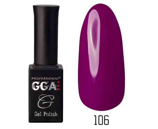 Изображение  Gel polish for nails GGA Professional 10 ml, No. 106, Color No.: 106