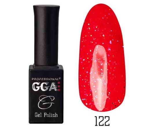Зображення  Гель-лак для нігтів GGA Professional 10 мл, № 122, Цвет №: 122