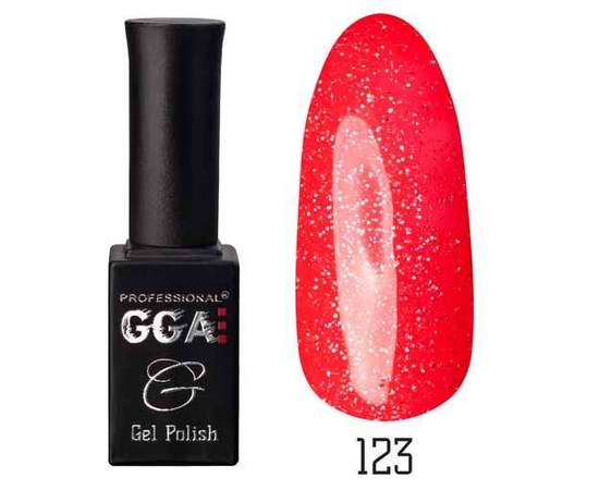 Изображение  Gel polish for nails GGA Professional 10 ml, No. 123, Color No.: 123