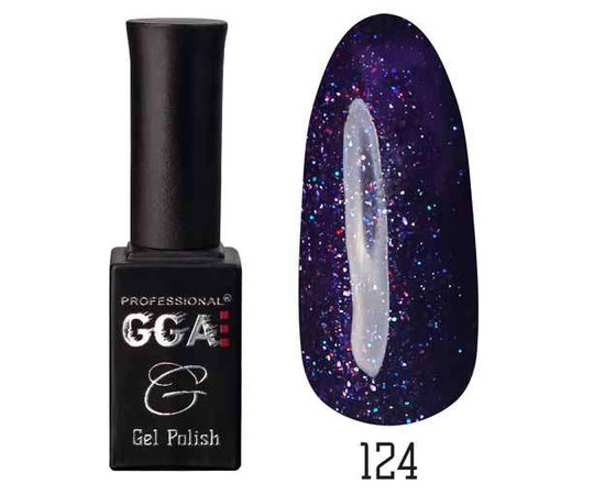 Изображение  Gel polish for nails GGA Professional 10 ml, No. 124, Color No.: 124
