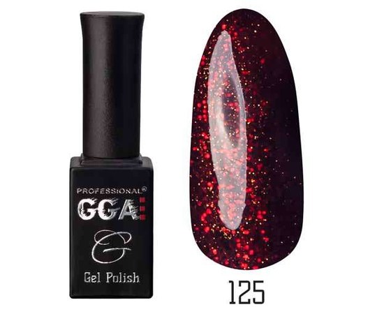 Изображение  Gel polish for nails GGA Professional 10 ml, No. 125, Color No.: 125