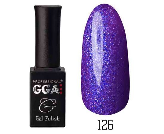 Изображение  Gel polish for nails GGA Professional 10 ml, No. 126, Color No.: 126