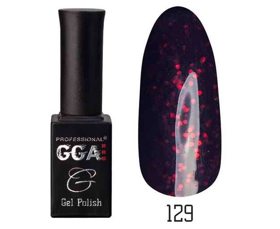 Изображение  Gel polish for nails GGA Professional 10 ml, No. 129, Color No.: 129
