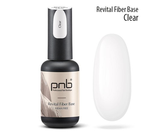 Изображение  Revitalizing base with nylon fibers PNB Revital Fiber Base 8 ml, Clear, Volume (ml, g): 8, Color No.: clear