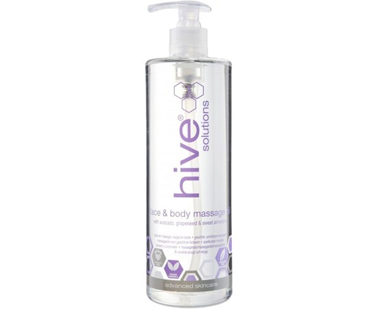 Изображение  Base oil for face and body massage, unscented Hive, 490 ml, Volume (ml, g): 490