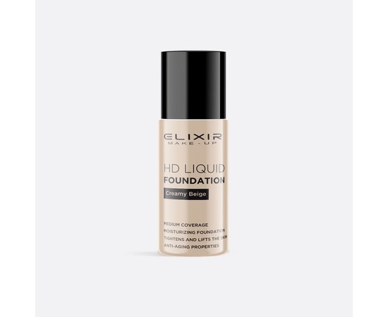 Изображение  Elixir HD Liquid Foundation 02 Creamy Beige, 25 ml, Color No.: 2