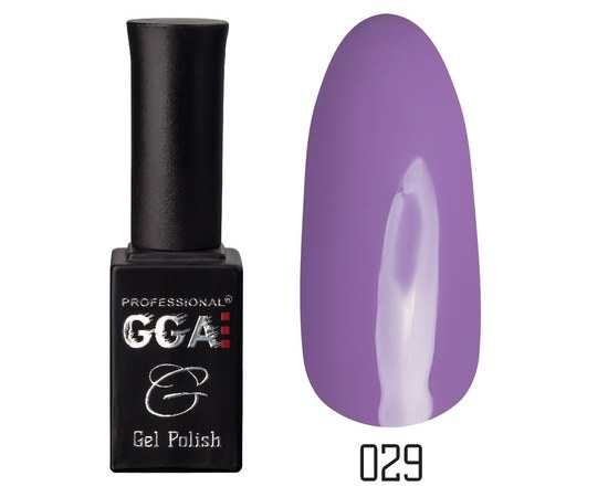 Изображение  Gel polish for nails GGA Professional 10 ml, № 029 LAVENDER (Purple), Color No.: 29