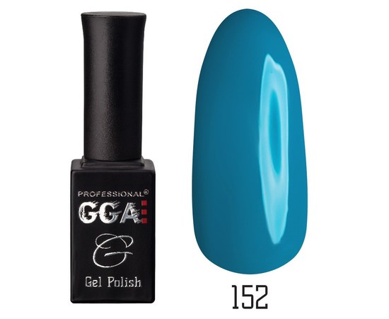 Изображение  Gel polish for nails GGA Professional 10 ml, № 152 (Blue), Color No.: 152