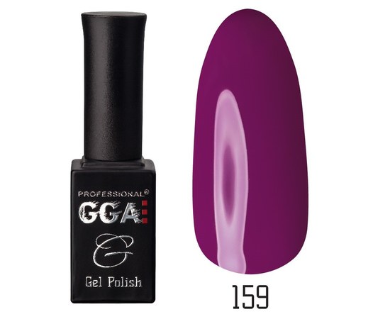 Изображение  Гель-лак для ногтей GGA Professional 10 мл, № 159 (Фиолетовый), Цвет №: 159