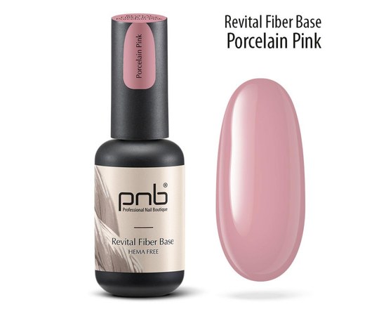 Изображение  PNB Revital Fiber Base 8 ml, Porcelain Pink, Volume (ml, g): 8, Color No.: PorcelainPink