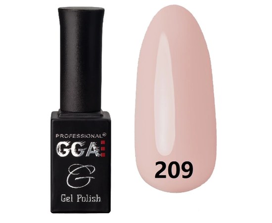Зображення  Гель-лак для нігтів GGA Professional 10 мл, № 209, Цвет №: 209