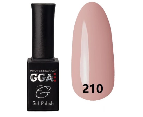 Изображение  Gel polish for nails GGA Professional 10 ml, No. 210, Color No.: 210
