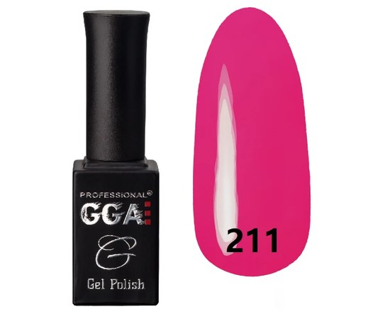 Зображення  Гель-лак для нігтів GGA Professional 10 мл, № 211, Цвет №: 211