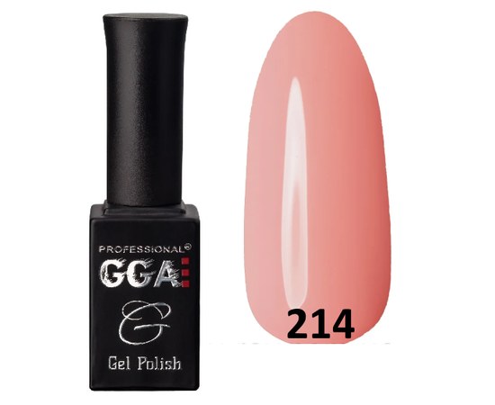 Изображение  Gel polish for nails GGA Professional 10 ml, No. 214, Color No.: 214