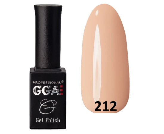 Зображення  Гель-лак для нігтів GGA Professional 10 мл, № 212, Цвет №: 212