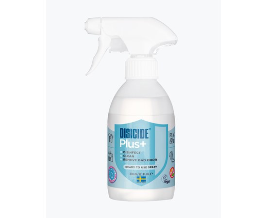 Изображение  Disinfection spray for waterproof and cellular surfaces, textiles and leather Disicide Plus+ Spray, 300 ml (D035022), Volume (ml, g): 300