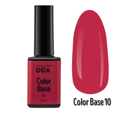 Изображение  Base for gel polish GGA Professional Color Base 15 ml, No. 10, Volume (ml, g): 15, Color No.: 10