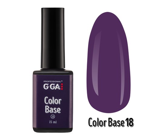 Зображення  База для гель-лаку GGA Professional Color Base 15 мл, № 18, Об'єм (мл, г): 15, Цвет №: 18