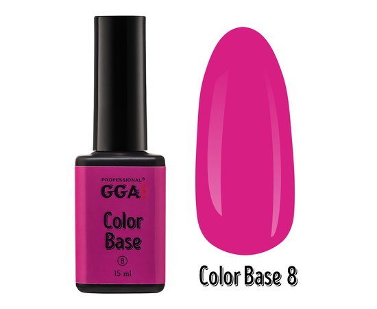 Зображення  База для гель-лаку GGA Professional Color Base 15 мл, № 08, Об'єм (мл, г): 15, Цвет №: 08