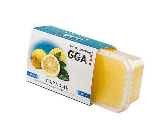 Зображення  Парафін вітамінізований GGA Professional Лимон, 500 мл, Аромат: Лимон, Об'єм (мл, г): 500