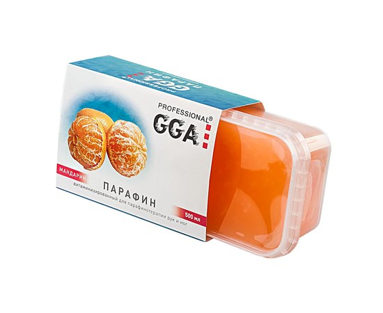 Изображение  Парафин витаминизированный GGA Professional Мандарин, 500 мл, Аромат: Мандарин, Объем (мл, г): 500