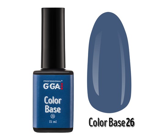 Изображение  Base for gel polish GGA Professional Color Base 15 ml, No. 26, Volume (ml, g): 15, Color No.: 26