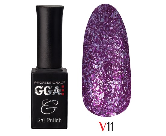 Изображение  Gel polish for nails GGA Professional Vegas 10 ml, No. 15, Volume (ml, g): 10, Color No.: 15