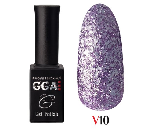 Изображение  Gel polish for nails GGA Professional Vegas 10 ml, № 12, Volume (ml, g): 10, Color No.: 12