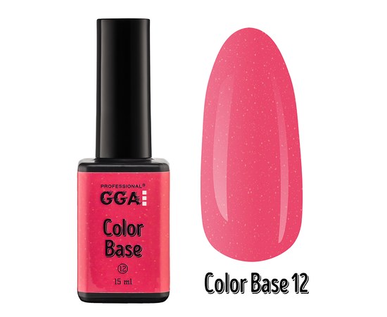 Изображение  Base for gel polish GGA Professional Color Base 15 ml, No. 12, Volume (ml, g): 15, Color No.: 12