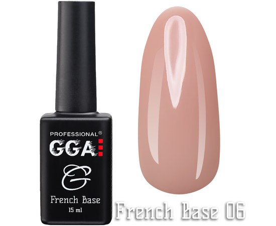 Зображення  База для гель-лаку GGA Professional French Base 15 мл, № 06, Цвет №: 06