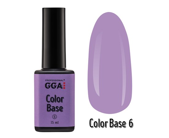 Изображение  База для гель-лака GGA Professional Color Base 15 мл, № 06, Объем (мл, г): 15, Цвет №: 06