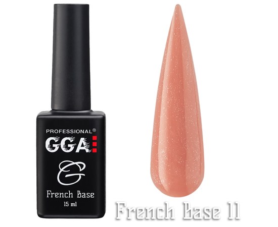 Изображение  Base for gel polish GGA Professional French Base 15 ml, No. 11, Color No.: 11