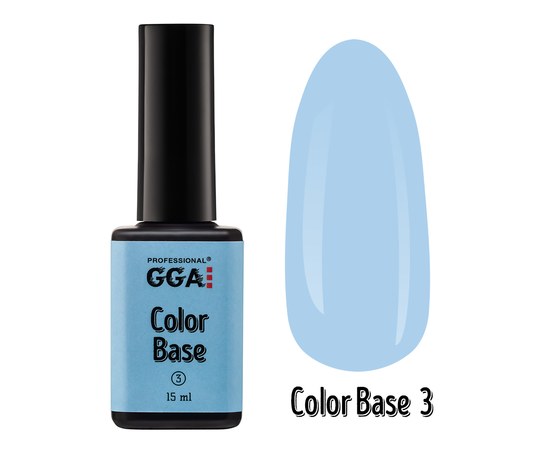 Изображение  Base for gel polish GGA Professional Color Base 15 ml, No. 03, Volume (ml, g): 15, Color No.: 3
