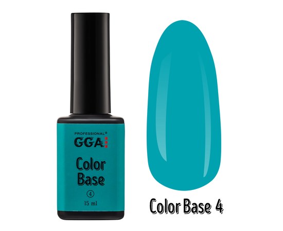 Изображение  Base for gel polish GGA Professional Color Base 15 ml, No. 04, Volume (ml, g): 15, Color No.: 4