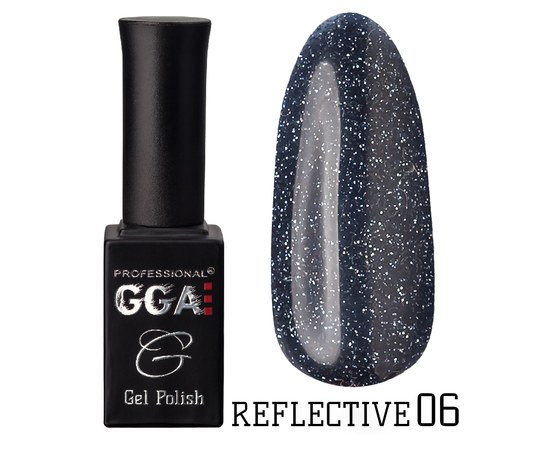 Изображение  Reflective gel polish GGA Professional Reflective 10 ml, № 06, Volume (ml, g): 10, Color No.: 6